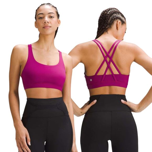 Lululemon Other - Lululemon Magenta/Purple Strappy Criss Cross Energy Sports Bra - 4